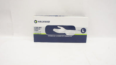 Halyard 53140 Sterling Nitrile-Xtra Power-Free Exam Gloves M - Box of 100